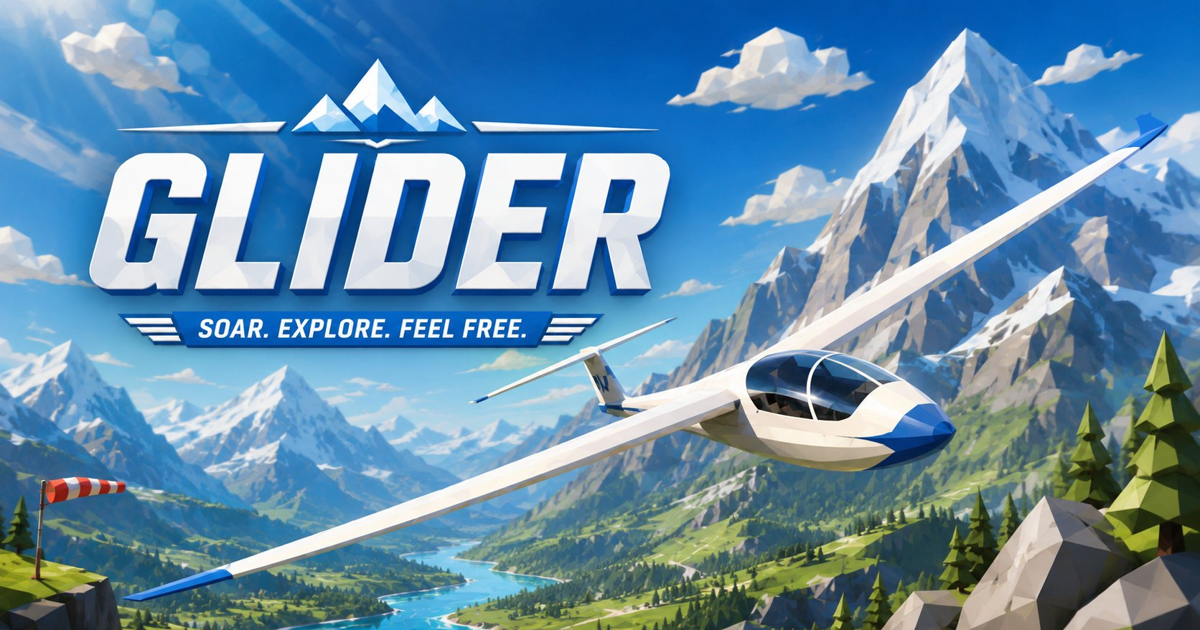 Glider — endless soaring over two procedural worlds